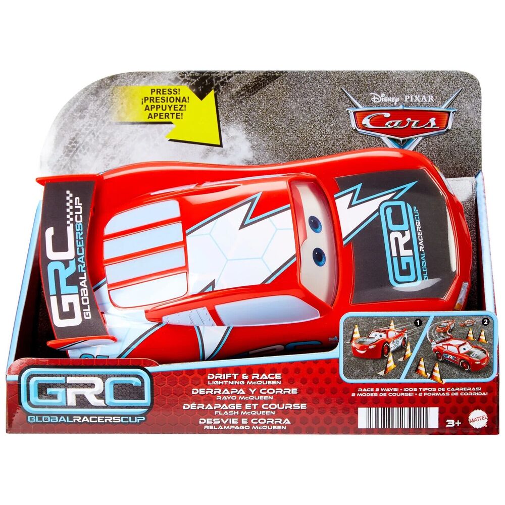 Pixar Cars Global Racers Cup Drift & Race Lightning McQueen Action Figure